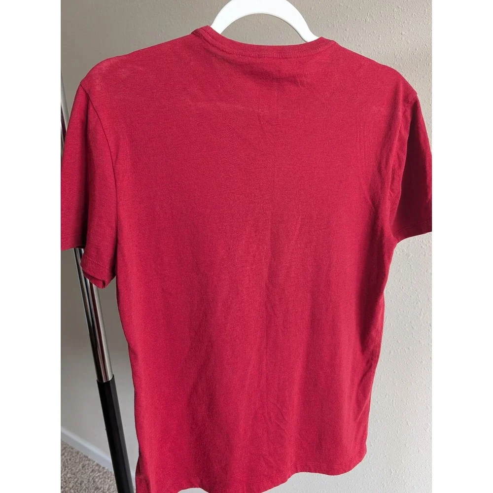 Banana Republic Mens Soft-Wash Tee Red Short Sleeve Crew Neck T-Shirt Size S